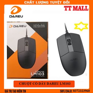 CHUỘT MÁY TÍNH CÓ DÂY DAREU LM103- HÀNG CHÍNH HÃNG BẢO HÀNH 24 THÁNG