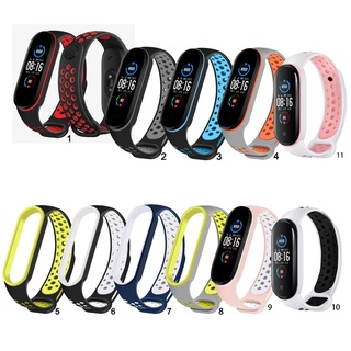 Dây đeo bằng silicone mềm dành cho đồng hồ thông minh Xiaomi Mi Band 5 6 Miband 5 6