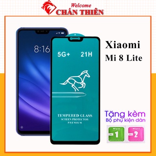Kính cường lực xiaomi mi 8 lite full màn OG xanh cao cấp tặng kèm khăn lau màn hình [OG]