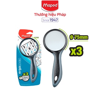 MAPED - Kính lúp Ergologic 75mm x3 [Chính hãng]