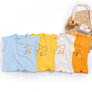 Áo phông xược ba lỗ cho bé trai, bé gái kiểu dáng tanktop Hàn Quốc ATTE1