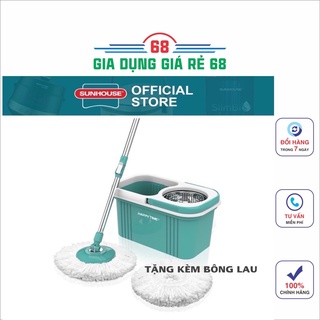 Bộ lau nhà xoay 360 độ Happy Time KH-CL330S [tặng thêm 1 bông lau][Sunhouse]