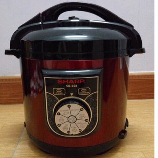 Nồi Áp Suất Điện Sharp  KS-226- 6L-nồi hầm ,ninh ,nấu cơm đa năng hàng chính hãng bảo hành 12 tháng