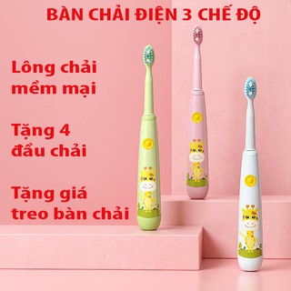Bàn Chải Điện Cho Bé Chính Hãng BIFAN Tự Động Đánh Răng Rung 3 Cấp Độ Lông Chải Cực Mềm Mại