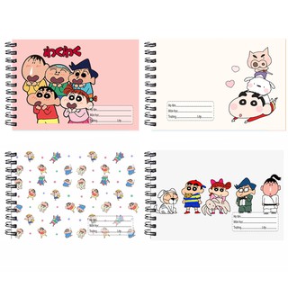 Vở vẽ shin lò xo A5 VV5I35 20 tờ thần tượng kpop cậu bé bút chì hoạt hình cute dễ thương