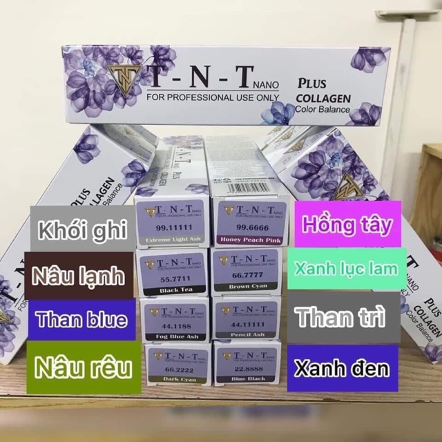 nhuộm TNT nhuộm một lần giành cho tiệm tóc
