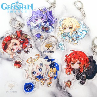 Móc khóa mica Anime Genshin Impact Treo + Móc Mini Nhiều Nhân Vật (6cm)