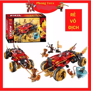 Lắp Ráp Xếp hình Lego Lari 11330 : Xe Ninja Siêu chiến xa Katana 4x4