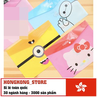 Túi đựng giấy A4 phiên bản hoạt hình dễ thương - Túi đựng tài liệu A4 bằng PVC