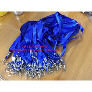 SỈ 100 Dây đeo thẻ lụa móc sắt, bản rộng 1.5cm (HÀNG LOẠI 1 SÁNG BÓNG, BỀN ĐẸP)