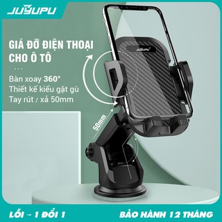 Giá đỡ điện thoại trên ô tô JUYUPU YK9R xoay 360 độ đế hít siêu dính chính hãng cho xe hơi xe tải kẹp điện thoại ô tô