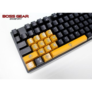 Bộ Keycap PUBG 15 nút màu vàng ( Xuyên LED,chuẩn OEM ,High Profile )