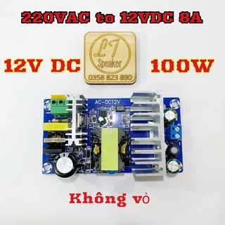 Nguồn AC-DC 12V 8A 100W - Không vỏ