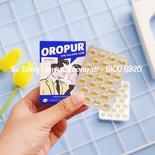 Viên uống thơm miệng Oropur Pháp 50v