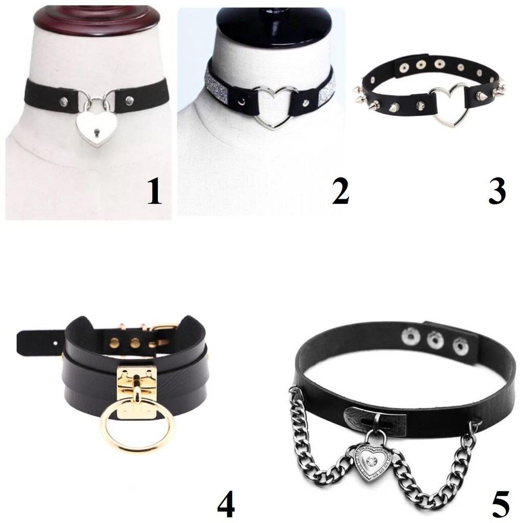 Vòng cổ choker da