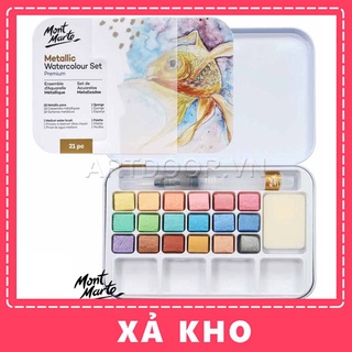 [ARTDOOR] Bộ màu nước Nhũ MONT MARTE Metallic (18 màu)