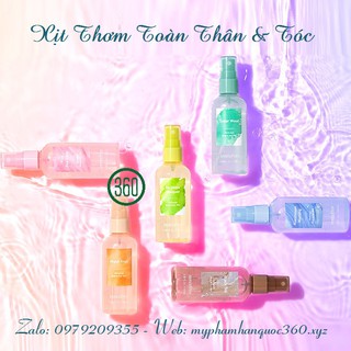 [new] Xịt Thơm Toàn Thân &amp; Tóc Innisfree Perfumed Body &amp; Hair Mist 100ml