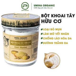 Bột Khoai Tây hữu cơ UMIHOME nguyên chất 135G - Đắp mặt nạ rắng hồng và mịn màng, ngừa lão hóa, tẩy da chết hiệu quả