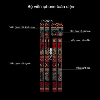 Miếng dán skin viền in hình cho iPhone 13, 13 pro, 13 pro max, 13 mini theo yêu cầu