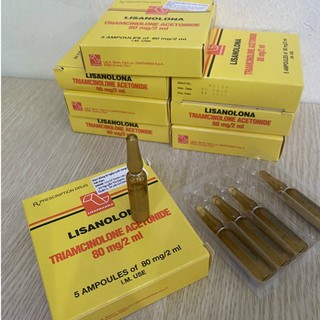 Tiêm Sẹo Lồi LISANOLONA nhập khẩu từ Ý- HỘP 5 ỐNG