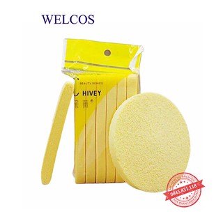 Bọt biển - Bông nở rửa mặt Chivey 12 miếng DC18