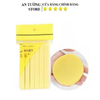 Bọt biển Bông nở rửa mặt Chivey 12 miếng tiện lợi