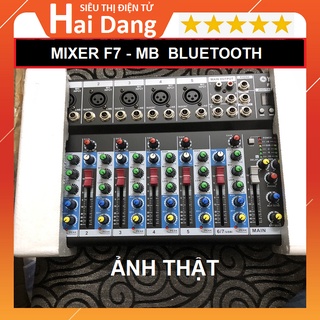 Mixer F7- MB, Tặng Jack 6 Ly ra 3.5 - Siêu Phẩm Chuyên Hát Karaoke Livestream - Có Bluetooth