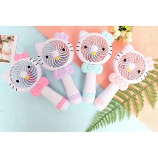 [Mã ELHA22 giảm 5% đơn 300K] Quạt tích điện usb mini có đèn Led Helo kitty 1183