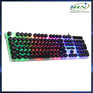 Bàn phím giả cơ nút tròn K4/G21 Led 7 màu siêu đẹp và sang trọng cực hot 2019