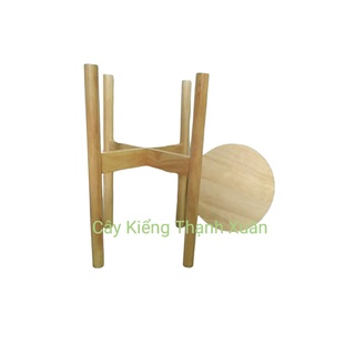 Kệ Giá Gỗ Để Chậu Hoa/Đôn Gỗ Để Chậu Hoa Cây Cảnh Để Bàn Trang Trí Kích Thước Cao 40cm x Rộng 31cm, lọt lòng chậu 26cm
