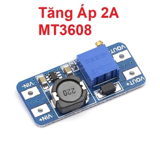 Mạch tăng áp 2A MT3608, DC-DC Boost nâng điện áp điều chỉnh ổn áp ngồn DC 9V, 12V MT3608 biến trở điều chỉnh điện áp