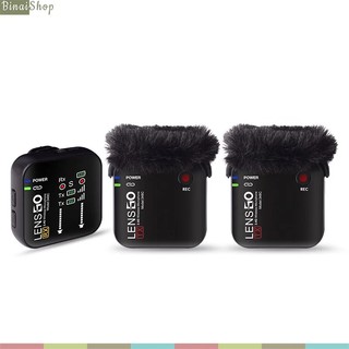 [Mã ELHACE giảm 4% đơn 300K] Lensgo LWM-348C - Micro Không Dây 2.4 GHz Thu Âm Cho Máy Ảnh, Điện Thoại