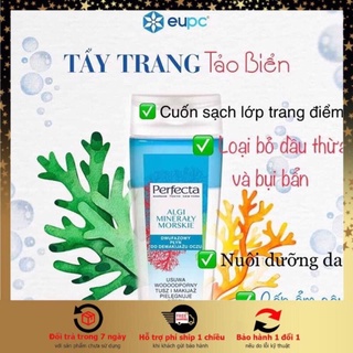 (HÀNG NHẬP KHẨU) Bộ tẩy trang 2 thì dầu-nước và nước micellar tảo biển Perfecta