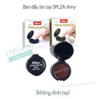 Hộp dấu lăn tay SM-2A shiny.bàn dấu lăn tay không dính.