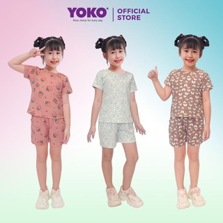 Bộ Quần Áo Thun Tay Ngắn Bé Gái (1-9 Tuổi) YOKO KID'S FASHION 21249G