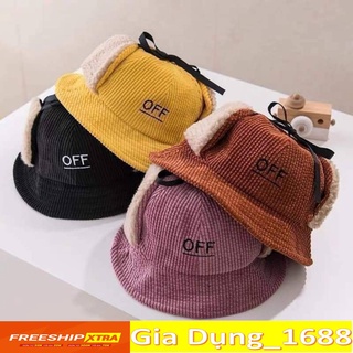 Mũ cho be CAM KẾT CHUẨNMũ giữ ấm Che Tai cho bé chữ OFF