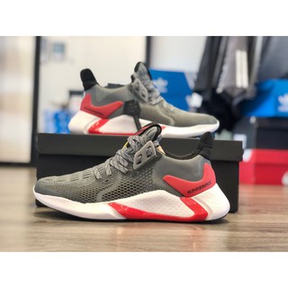 Giày thể thao Fitstore Alpha xám gót đỏ 2020 Nam nữ