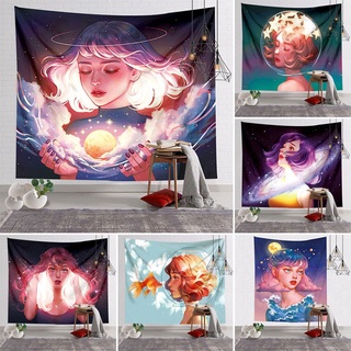 DecorZ  [ĐẸP - SẴN - Tặng móc treo] Tranh vải treo tường Decor phong cách cô gái mới