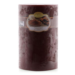 Nến thơm trụ tròn D10H15 Miss Candle MIC0246 10 x 15 cm (Nâu đậm, hương mocha)