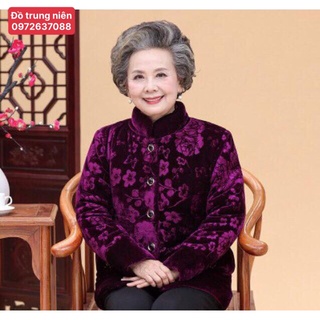 Áo Nhung Ấm Áp Mùa Đông Cho Bà - AONHUNG1