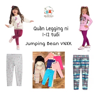 Quần legging nỉ Jumbing Bé Gái hàng VNXK dư xịn size 1-12Y (9-42 kg) Phần 2