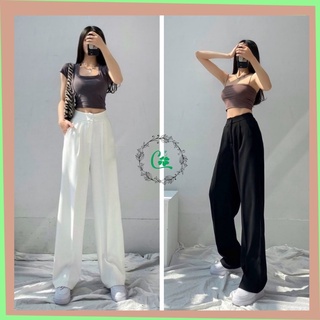 Quần ống rộng nữ lưng cao dáng suông quần tây nữ ống rộng COCOSTORE QD02