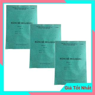 Quyển Bảng Kê Mua Hàng A4 (210mm × 297mm)
