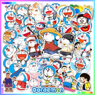 Sticker anime đoremon 30 cái ép lụa khác nhau