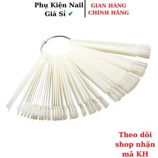 móng que tập sơn đầu vuông  - móng que nail đầu vuông  1 bịch 50 que