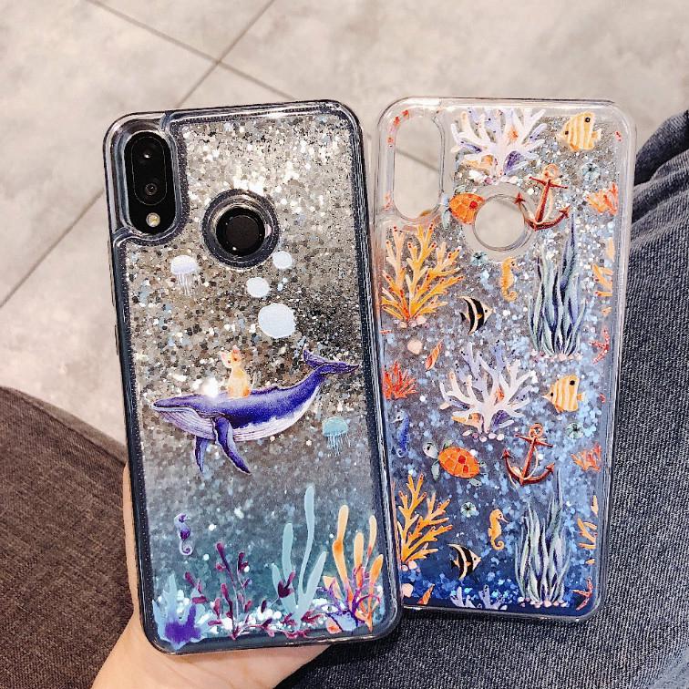 Ốp lưng cá heo cho điện thoại Samsung S7e S8 S9 A6 A8 Plus Note 8 9 Series