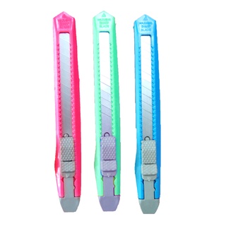 Dao rọc giấy mini nhỏ gọn tiện lợi cán nhựa an toàn chọn màu sắc