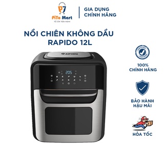 Nồi chiên không dầu điện tử 12L RAPIDO RAF-12D - Hàng chính hãng