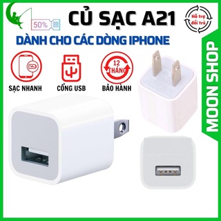 Củ sạc vuông A21 dành cho iPhone - Cốc sạc ổn định nguồn điện, tuổi thọ cao