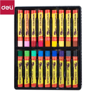 Bút sáp dầu Deli - 12 màu/18 màu - 1 Hộp - EC20200/EC20210/EC20220[Deli]